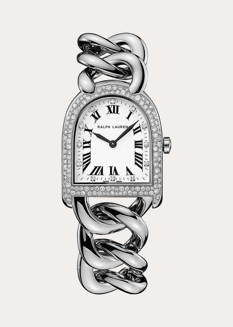 Relojes Polo Ralph Lauren Mujer Petite-Link Steel Diamonds Chile Blancas XWSPB-3068